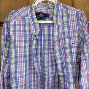 Vineyard Vines Men's Multicolor Plaid Button-Down Shirt